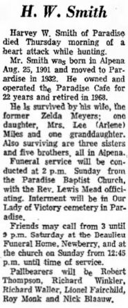 Paradise Cafe - November 1972 Former Ownere Passes Away (newer photo)